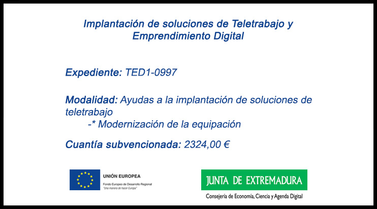 Implantación de soluciones de teletrabajo y emprendimiento digital